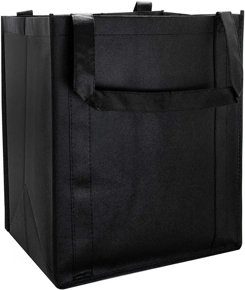 customized durable extra large reusable washable reusable Reinforced handle grocery bag for shopping