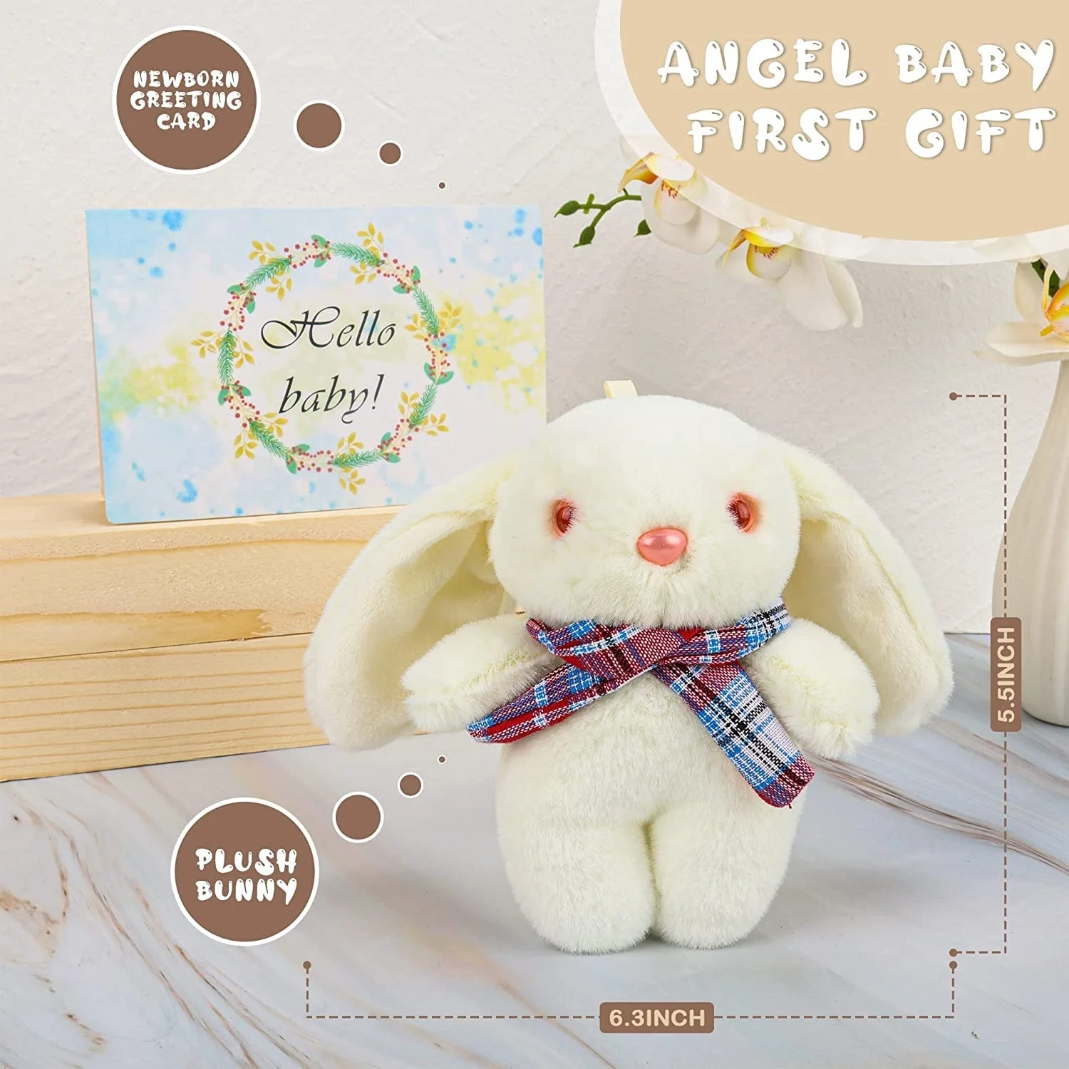 New Born Baby Gifts Sets Essentials for Baby Includes Swaddle Blanket and Hat Set Packs New Born Socks