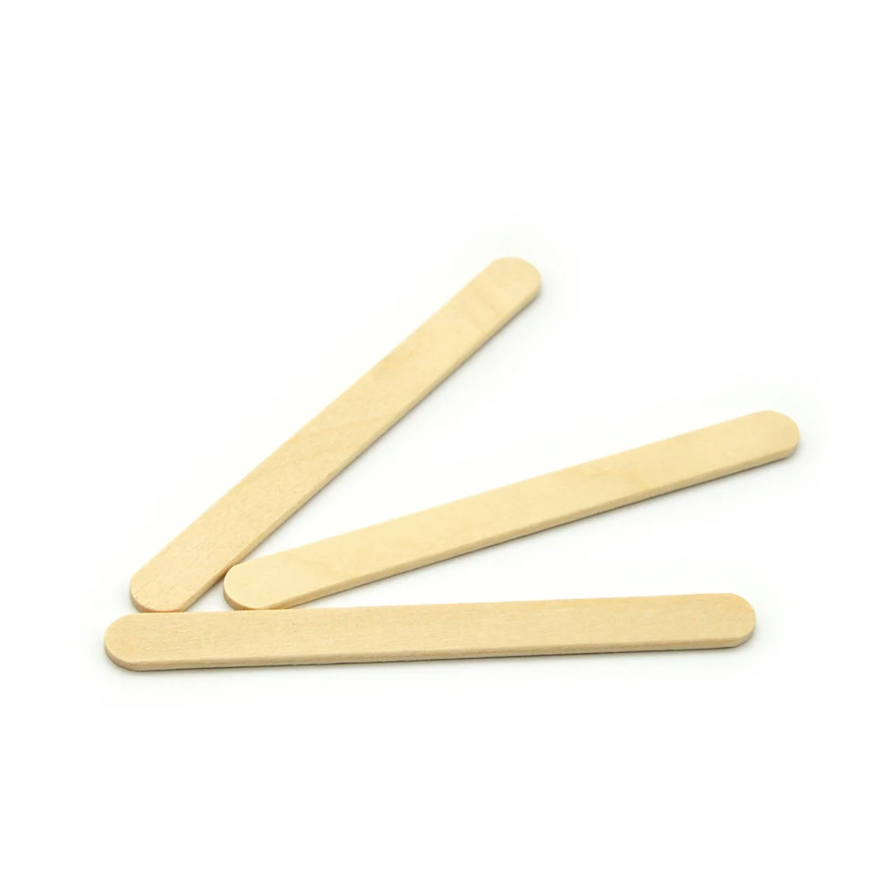 Деревянные палочки для мороженого, красочная деревянная ложка из березы в ведре