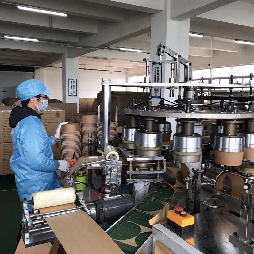 disposable takeout rice paper water bowl 850cc kraft paper salad bowl logo printed 320cc paper bowl packaging with design