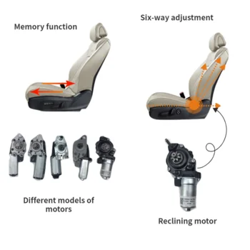 12V Automobile Seat Control Car power Seat Parts Modification Kit for Vito Passenger and Driver