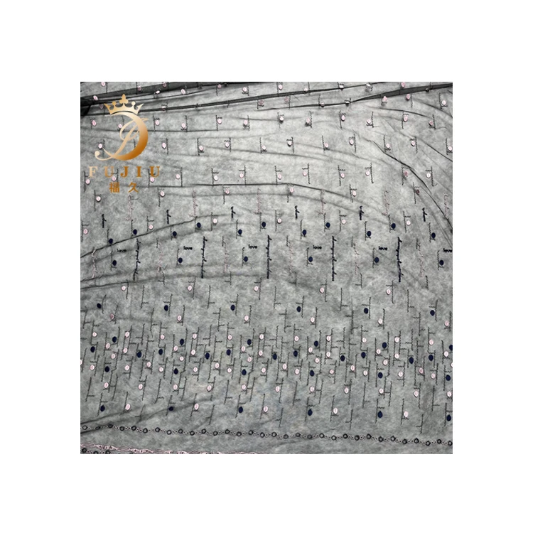 Pretty illusion embroidery fabric tulle fabric textiles