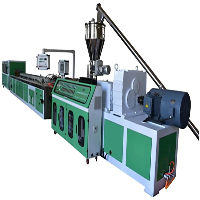 PP/PE/WPC out door decking profile making machine floor decking board production line