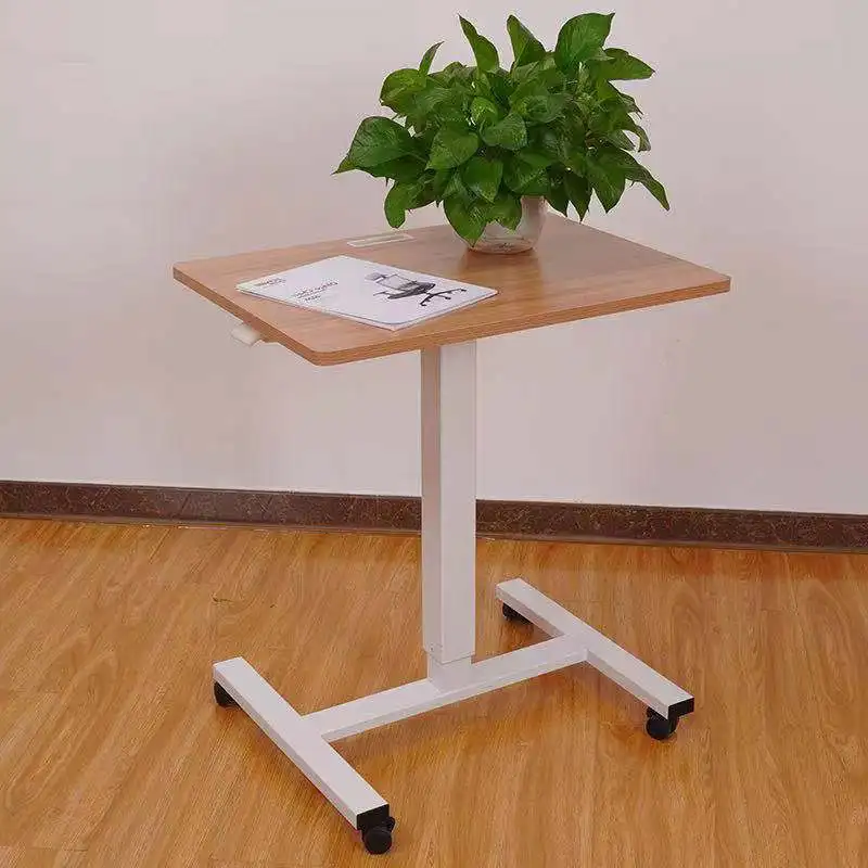 Home office gas lift desk movable
