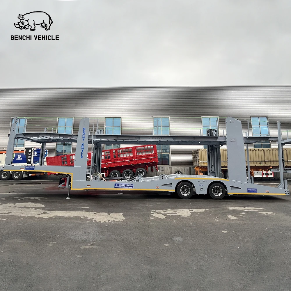 2 Axle Car Hauler transport Vehicle Trailer for Kazakhstan