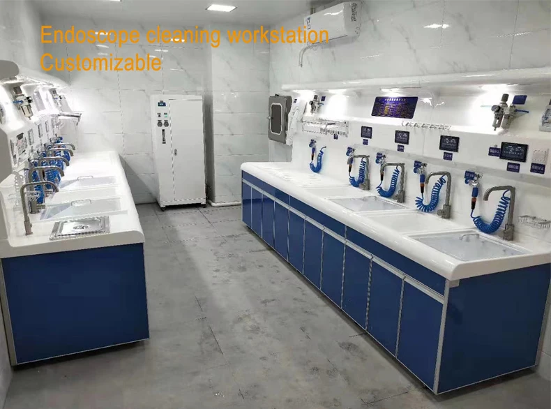 
Polymer endoscope cleaning workstation for hospital 