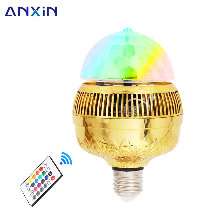 Mobile Phone Control To Play Music, Led Crystal Magic Ball Rotation Rotating Rgb Party Light Lamp