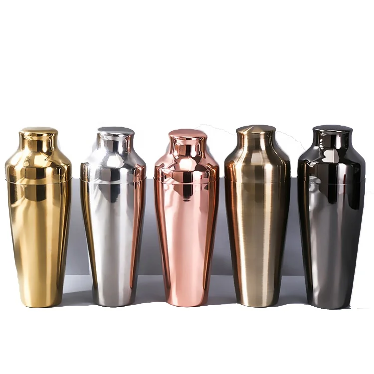 304 stainless steel French two section shaker two piece stainless steel shaker