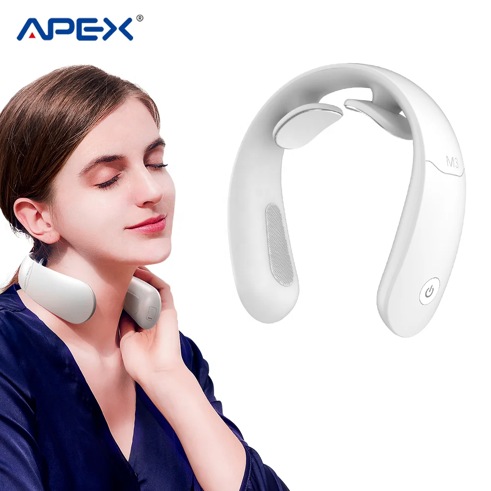App Wireless Control U Shape Low Frequency Electric Therapy Pain Relief Pulse Ems Neck Massager