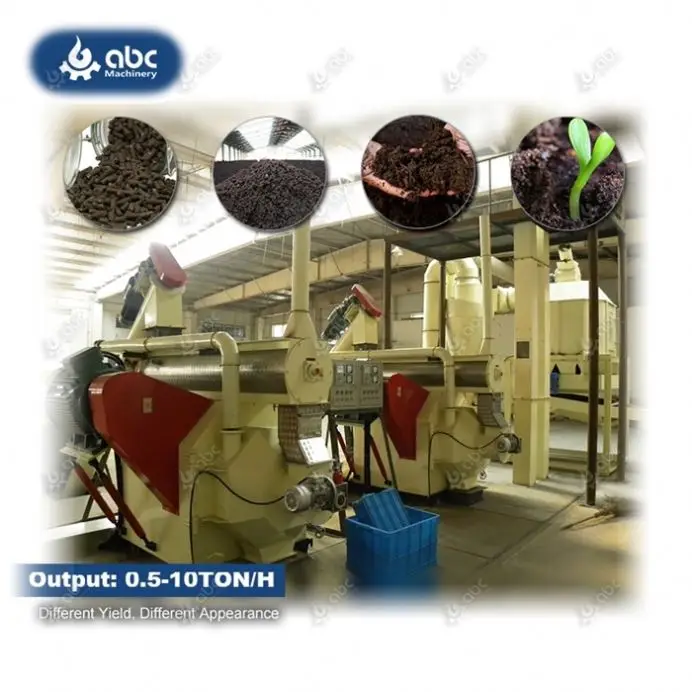 Industrial-Grade Complete Small Organic Chicken Manure Fertilizer Pellet Machine for Making Compost Pellet Animal Manure