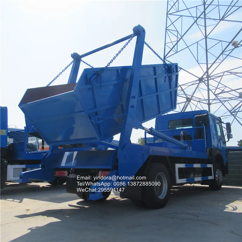 Новинка sinotruk howo 6 колесный 4x2 10 кубических метров перерабатываемые сборные поворотные контейнеры для хранения мусора подъемные