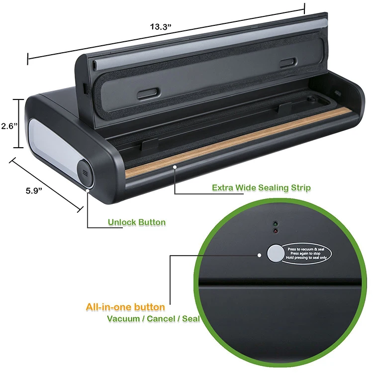 Professional External Vacuum Packing Machine /new Type Vacuum Sealer Machine /external Vacuum Packaging Machine Price Plastic