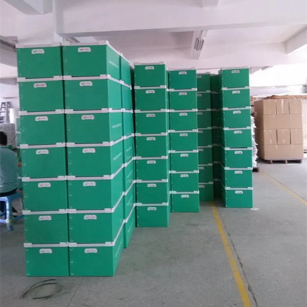 Foldable Polypropylene Corrugated Hollow sheet Storage Box,Coroplast plastic moving box