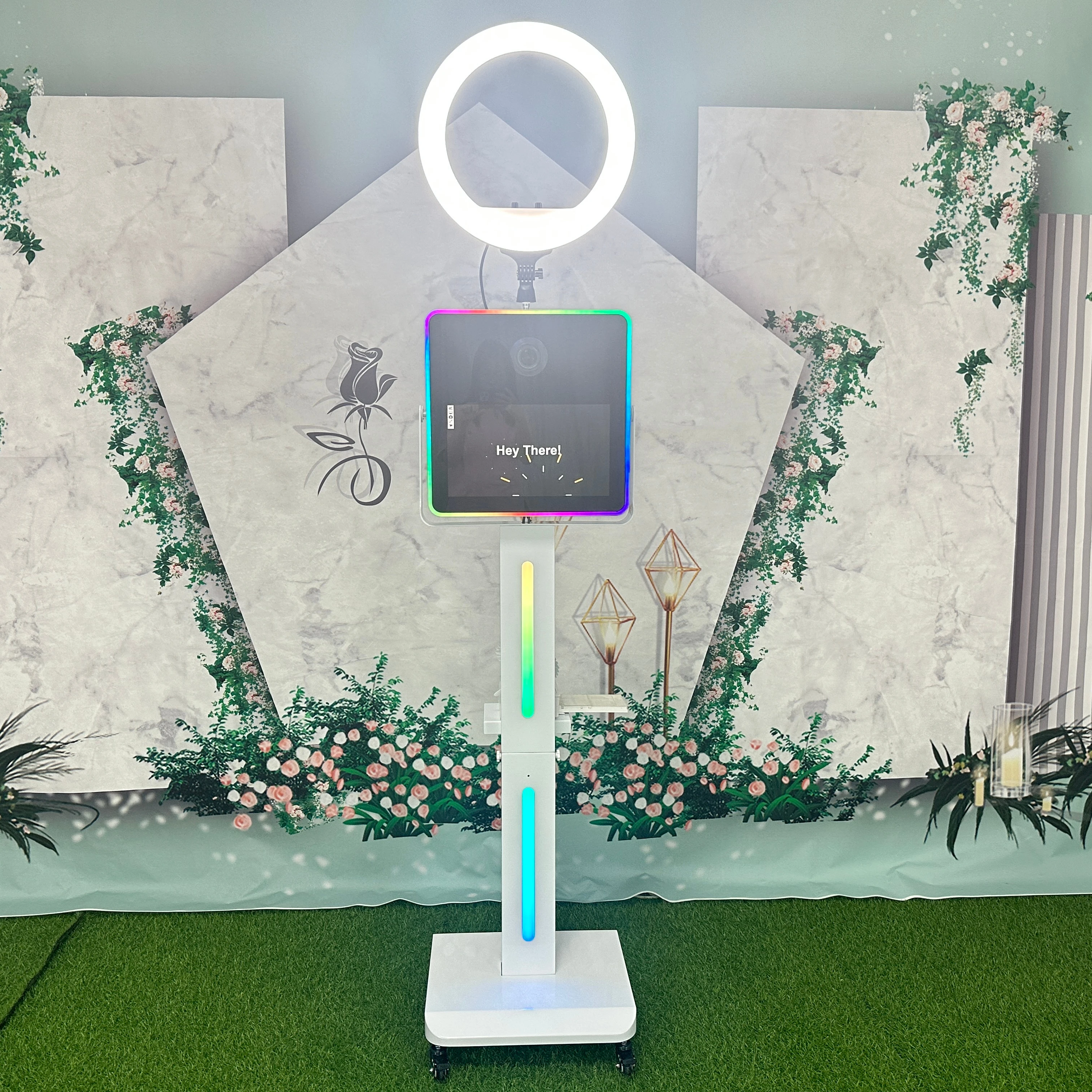 Printer Stand 2024 New 15.6 Inches  DSLR Selfie Photo Booth Box Digital Camera Wedding DSLR Photo Booth With Flight Case