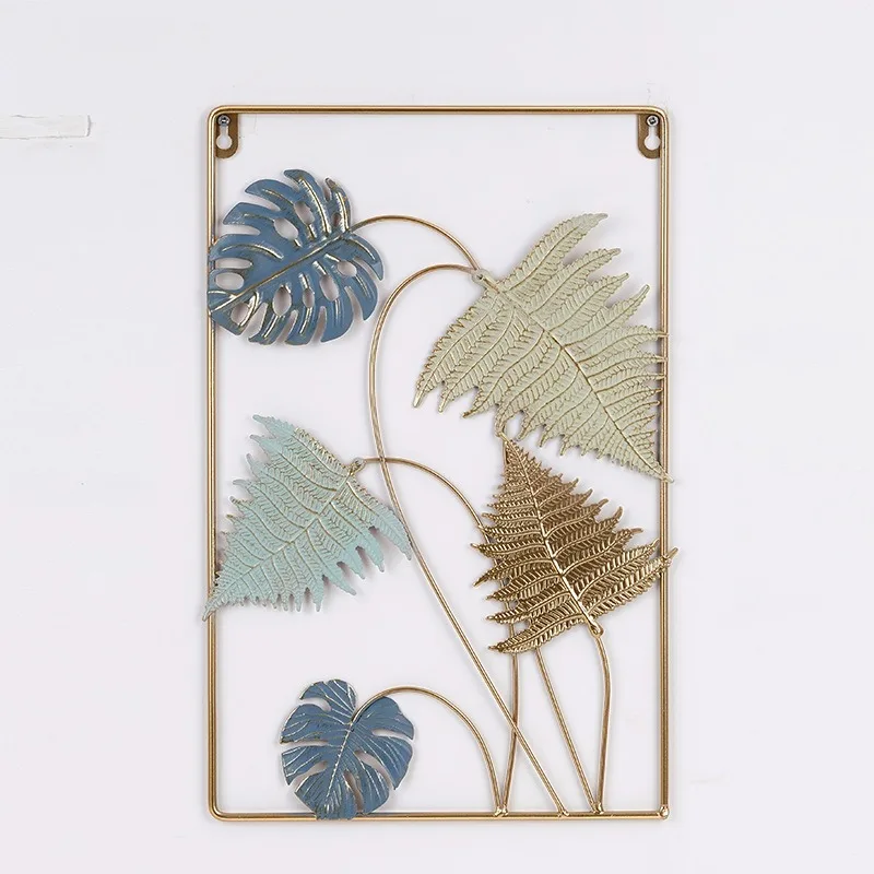 Creative Nordic Square Metal Wall Pendant Porch Living Room Bedroom Background Wall Decorations