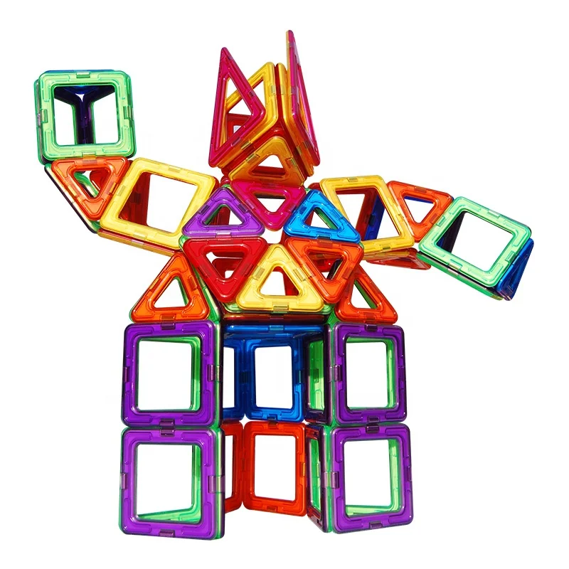 98pcs set diy 3D kids educational magnet tiles building blocks toys sets Magnetic blocks Available