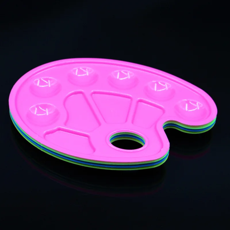 Plastic Palette Art Paint Plastic Drawing Tray Color Palette For Oil Watercolour White Painting Pallet