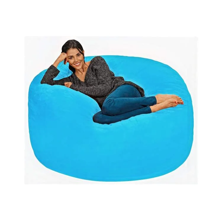 Indoor outdoor cotton fabric big Unfilled comfortable Lounge Bean Bag cover