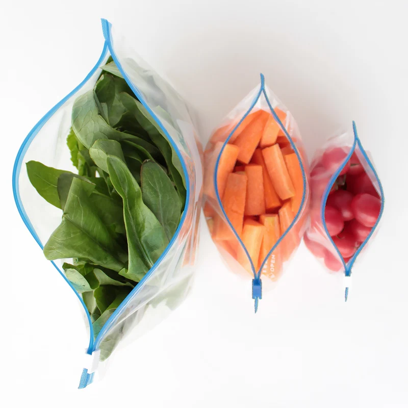 Flat heat seal horizontal child lock personalizes fridge zipper bags stand pouch zipper bag for food