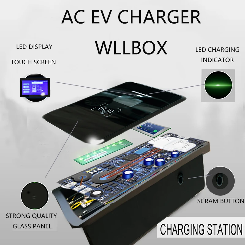 Factory supply  EV station charging Station EV Wallbox Charger 32A 22kw ev charger