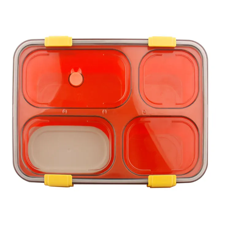 BPA Free eco friendly layered custom food adult children school microwave bento kids plastic lunch box for kids