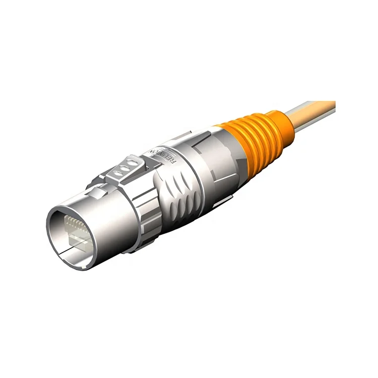 Ethernet cable IP67 waterproof shielded RJ45 to RJ45 connector