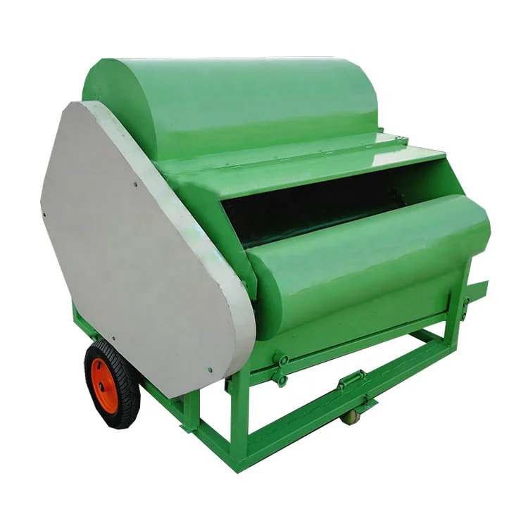 Green bean pod separating machine, green soy bean separators from straw for farm using pea bean removed