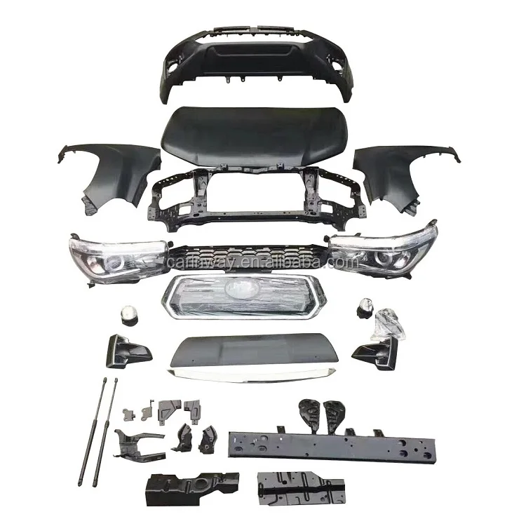 Good Quality front bumper parts Body Kit Conversion  upgrade 2012 Vigo to 2018 Rocco