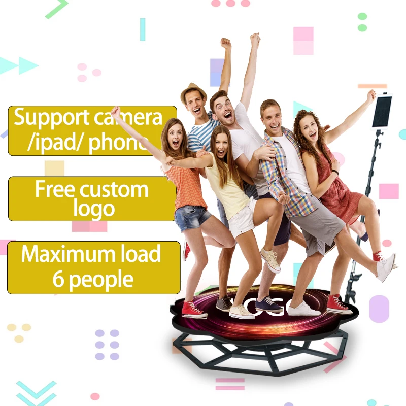 Portable selfie 360 spinner degree platform  business photobooth camera vending machine video booth 360 photo booth machine