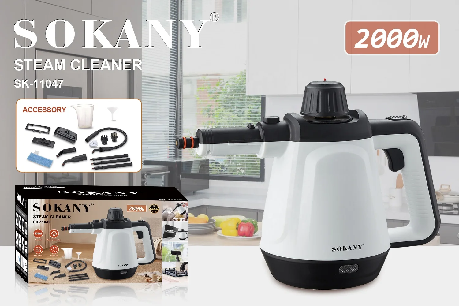 SOKANY  Professional Hot 8 in 1 Selling Home Appliances Electric Washing Machine Portable Vacuum Cleaner