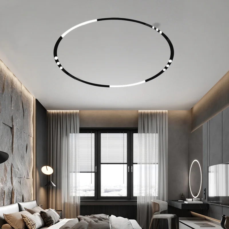 Smart Circle Ring 600mm Indoor Rail Lighting magnetic track light system DC48V Flood led linear track light control by tuya