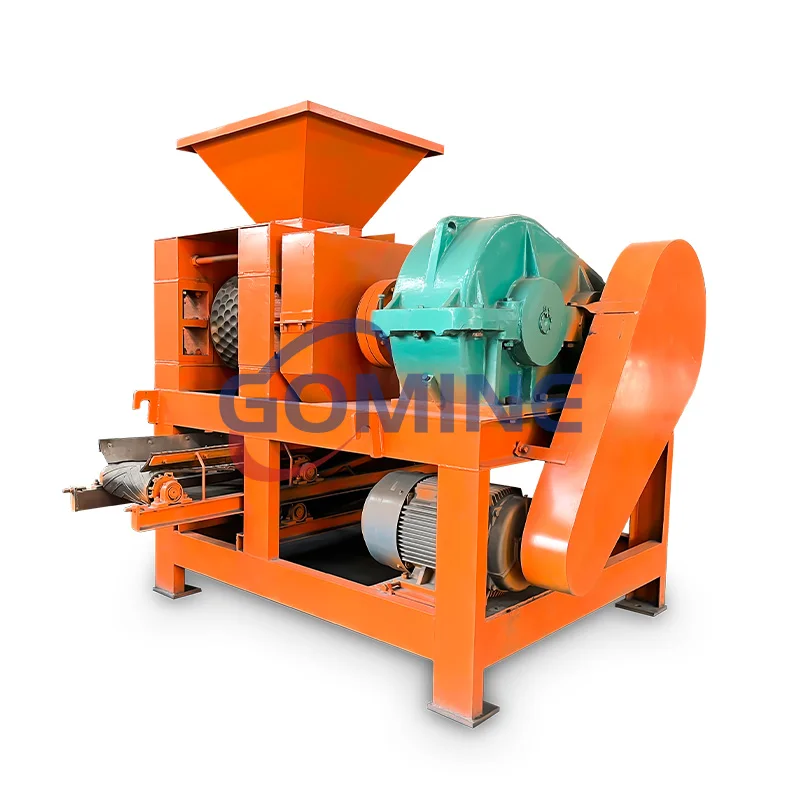 Professional pressing pressure ball machine rice husk coal briquette roller press charcoal briquetting machine