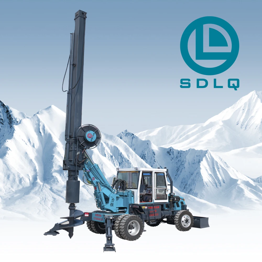 SDLQ LQ180 Rotary Drilling Rig Drilling Rig Small Pile Machine Caterpillar Type Long Screw Piling Rig Hydraulic Driver Screw