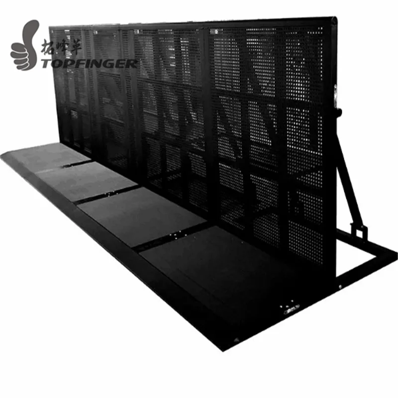 Aluminum Barricade Safety Concert Barriers Outdoor Stage Barricade Foldable Mojo Crowd Control Barrier Concert Crash Barricades
