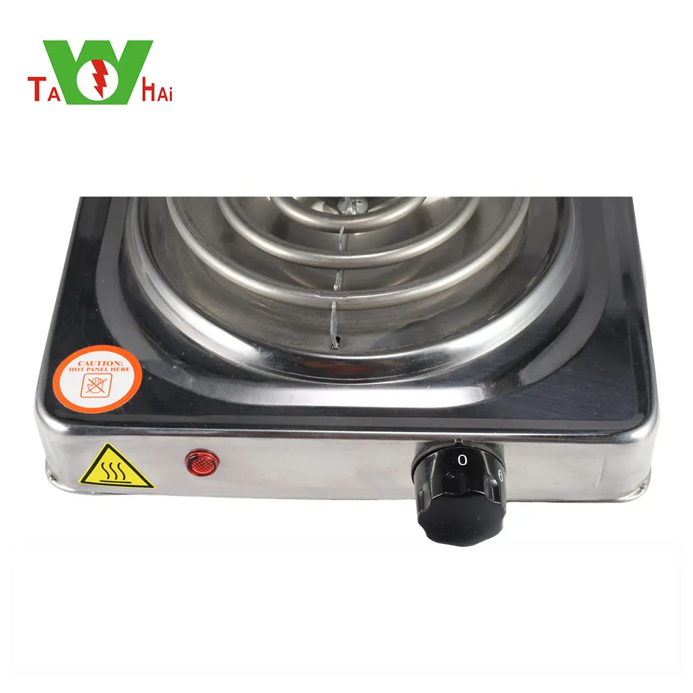 High quality durable stainless steel electric stove single hot plate burner 1000W electric stove