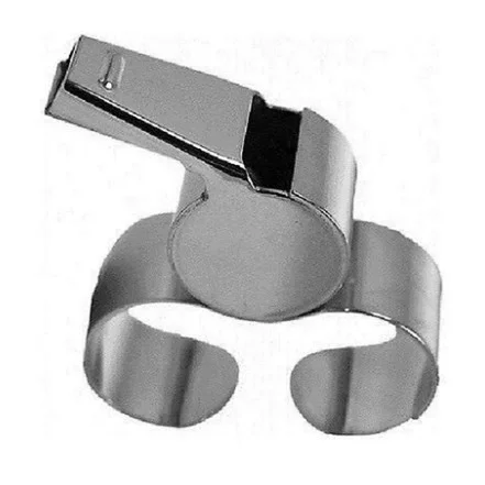 Referee Standard Metal Whistle Finger Grip Whistle Hockey Soccer  Referee