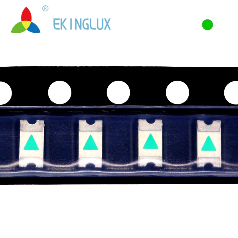 Ekinglux led manufacturer high quality reverse mount 1206 green light emitting diode pcb chip led