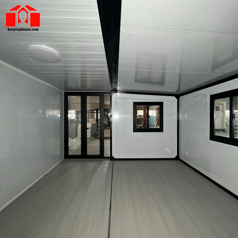 20ft/40ft flat roof prefab foldable container expandable house tiny home inside height 2.4m-KT