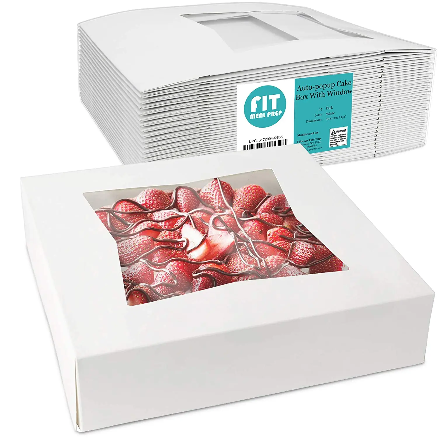 Коробочка для выпечки пирогов 10x10x2 5 дюйма белая картонная упаковка коробка кексов кондитерских изделий ресторанов