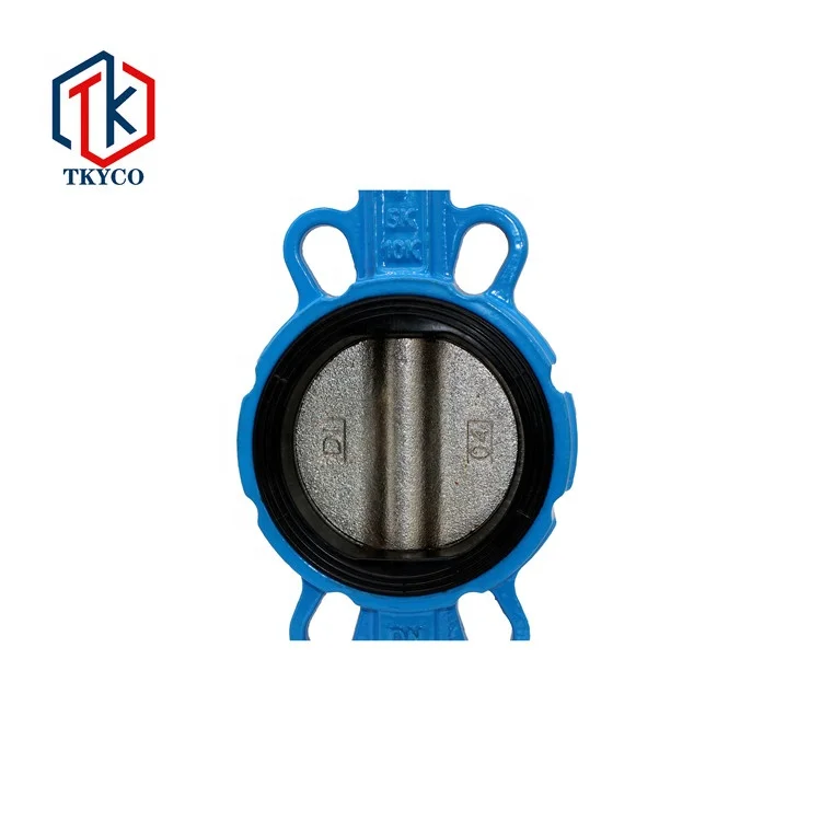 Taike Valve Factory Price Ductile Cast Iron Wafer Manual Butterfly Valves