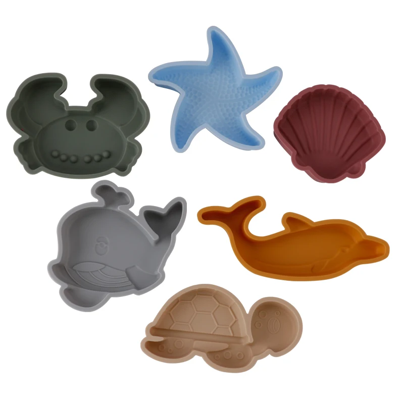 BPA FREE Portable Silicone Sand Bucket Toys Customized Silicone Beach Toys Silicone Bucket Pail and Spade sets