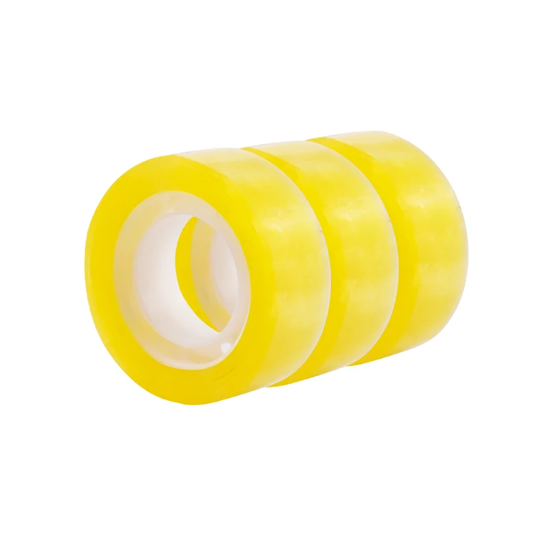 Clear Adhesive Office School Stationery Packing Bopp Transparent Printed Tape With Logo