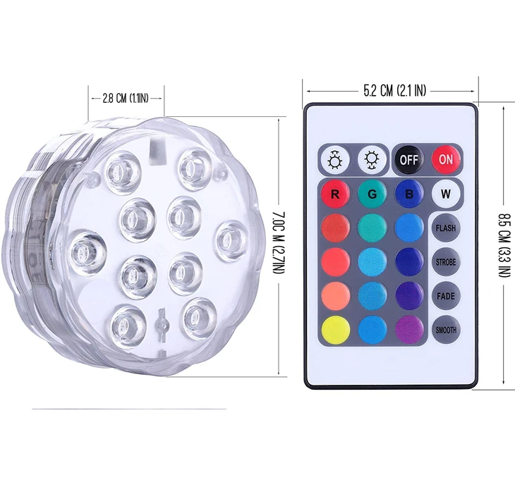 China pool light led colors with remote swimming pool lights crystal wall lamp