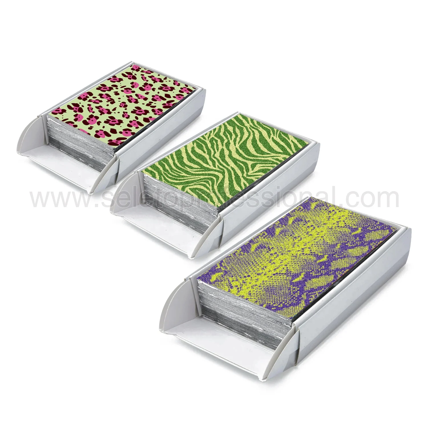 Hot sales Color Foils For Hairdressers POP-UP 15micron Embossed Leopard Pattern Aluminum Foil Roll Hairdressing foil Sheets