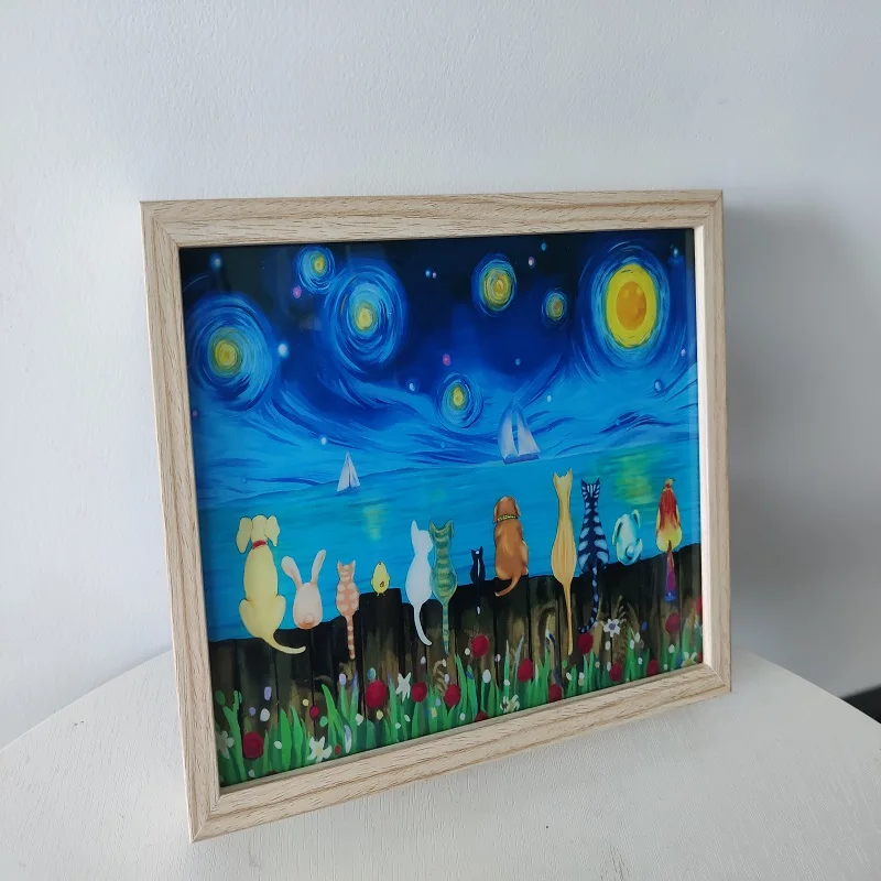 Акриловая светодиодная рамка для фотографий Van Gogh