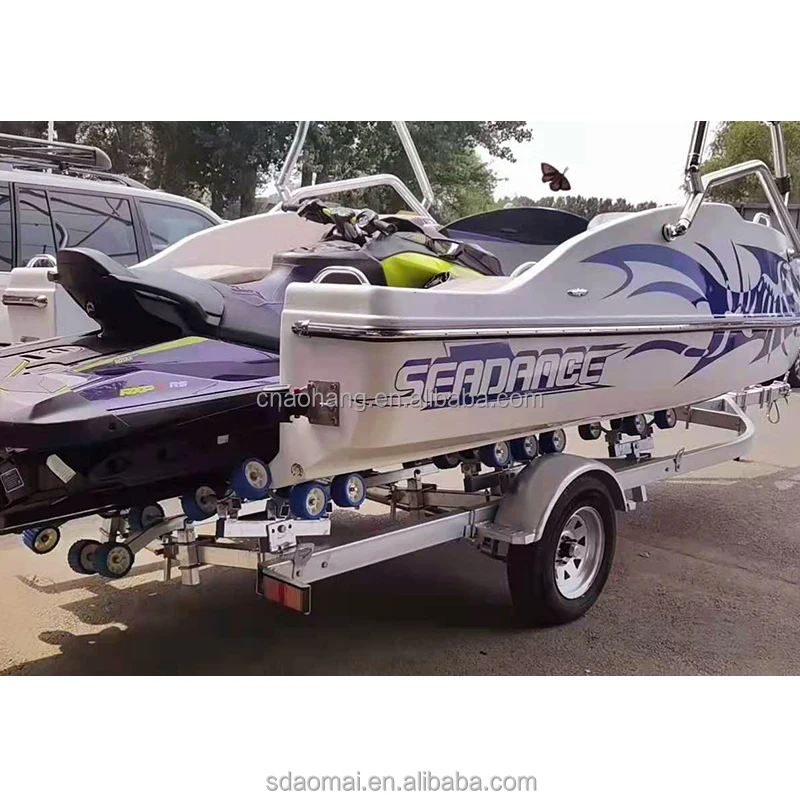 Лидер продаж по низким ценам двухосный прицеп для лодки 1500 кг с роликом