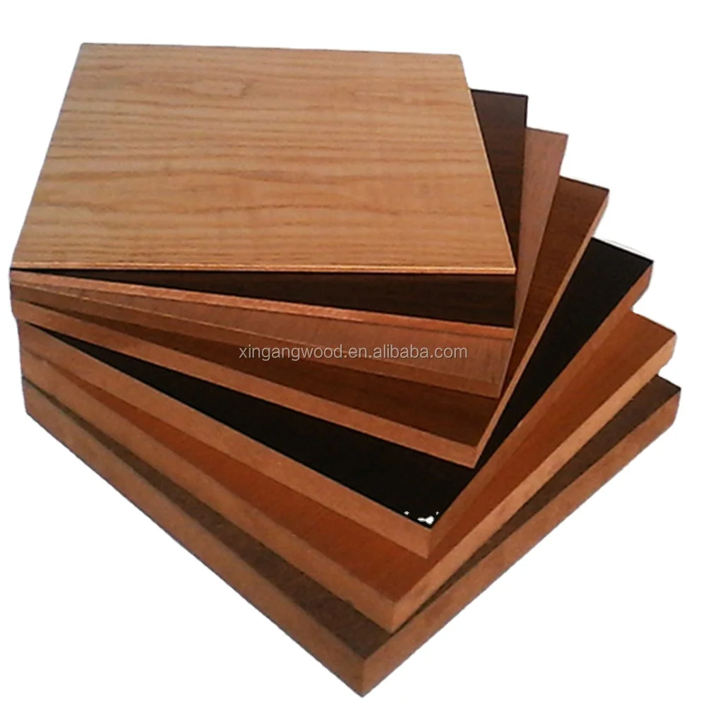 Melamine coated paper commercial plywood for furniture used.