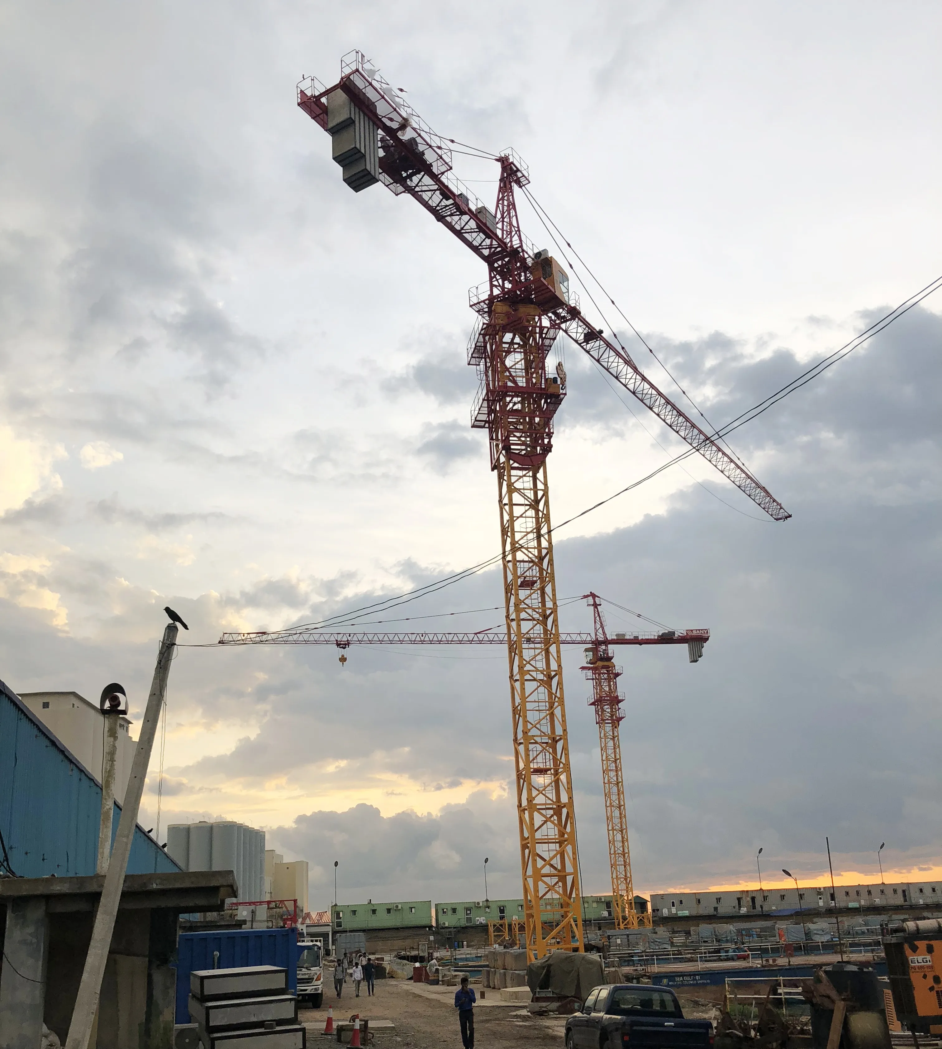 China building machinery SYT100 T6515-6 tower crane price for sale
