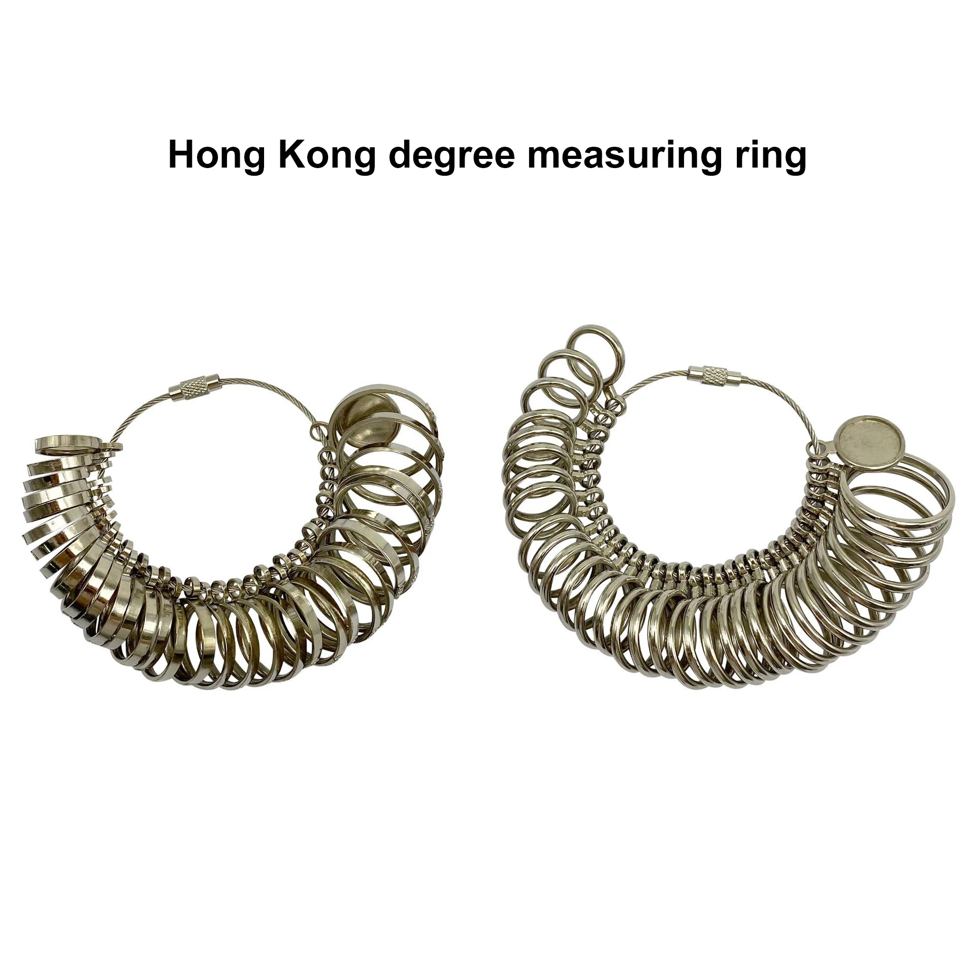 Hong Kong ring size jewelry measuring tool men and women wedding alloy 0-33 metal ring finger size measuring instrument