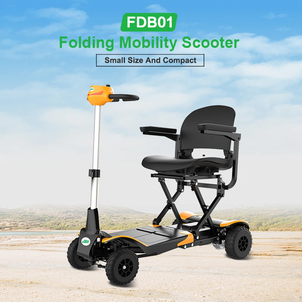 120kg load capacity powerful handicapped scooter with backrest
